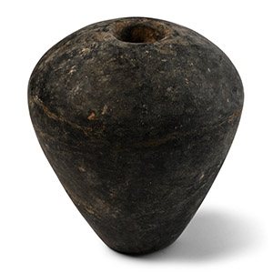Mesopotamian Veined Mottled Grey Stone Macehead
