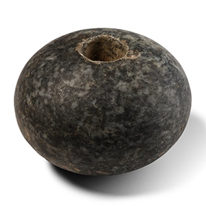 Mesopotamian Mottled Grey Stone Macehead