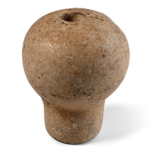 Mesopotamian Mottled Cream Stone Macehead