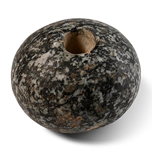 Mesopotamian Grey Mottled Stone Macehead