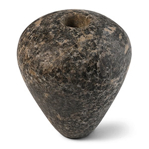 Mesopotamian Mottled Grey Stone Macehead