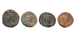 Group of Four [4] Roman Imperial AE Coins.
