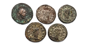 Group of Five [5] Roman Imperial BI Antoniniani.