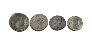 Group of Four [4] Roman Imperial BI Nummi.