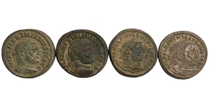 Group of Four [4] Roman Imperial BI Nummi.