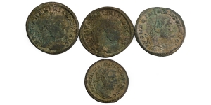 Group of Four [4] Roman Imperial BI Nummi.