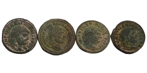 Group of Four [4] Roman Imperial BI Nummi.
