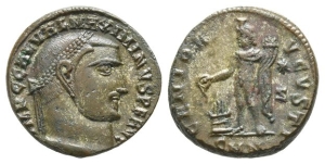 Maximinus II BI Nummus.