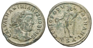 Galerius, as Caesar, BI Nummus.