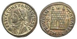 Constantius II, as Caesar, BI Nummus.