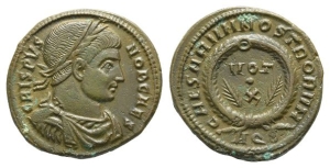 Crispus, as Caesar, BI Nummus.