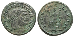 Constantius I BI Nummus.