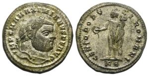 Maximian BI Nummus.