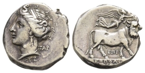 Campania, Neapolis AR Nomos.