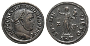 Maximinus II BI Nummus.