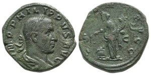 Philip I AE Sestertius.