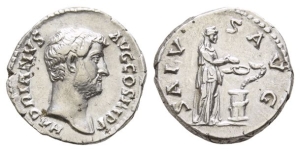 Hadrian AR Denarius.
