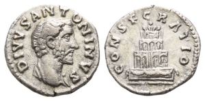 Divus Antoninus Pius AR Denarius.