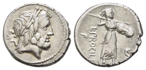 L. Procilius AR Denarius.