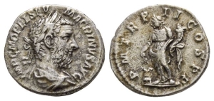 Macrinus AR Denarius.