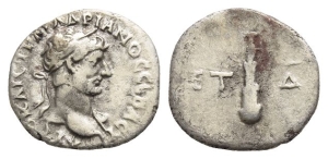 Hadrian AR Hemidrachm of Caesarea-Eusebeia, Cappadocia.