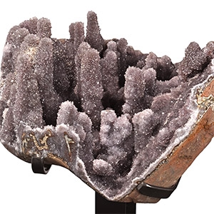 Monumental Geode Section with Druzy Quartz Stalagmites