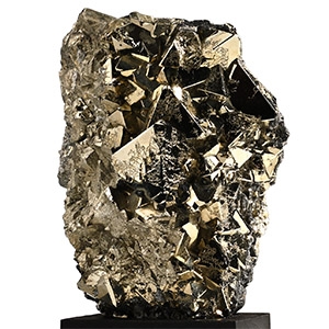 Polished Pyrite Crystal Display