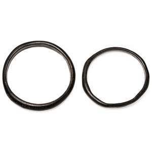 Roman Brown-Black Glass Bangle Pair
