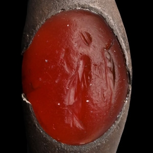 Roman Silver Ring with Victory Gemstone