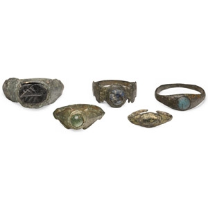 Roman and Later Bronze Ring Group