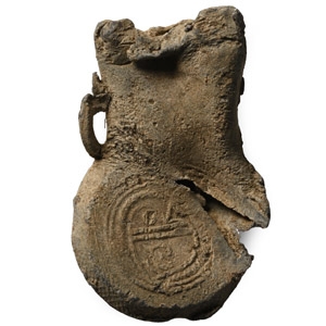 Medieval Lead Pilgrims Holy Water Ampulla