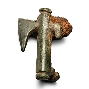 Roman Bronze Axe Fibula