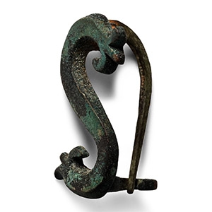 Roman Bronze S-Shaped Plate Brooch