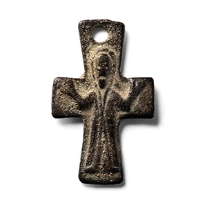 Byzantine Bronze Cross Pendant