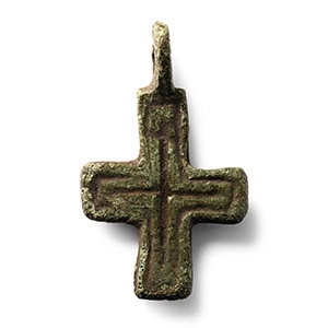 Orthodox Bronze Cross Pendant