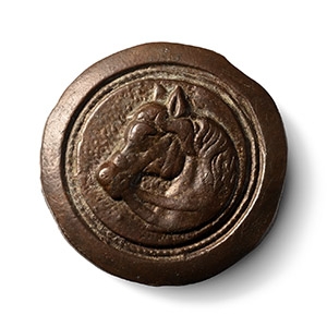 Georgian Bronze Horse Mount