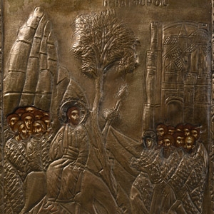 Icon with Riza of Entrance to Jerusalem
