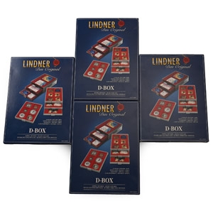 Four New Lindner Velour (2862) Collector Trays