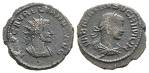 Aurelian, with Vabalathus, BI Antoninianus.