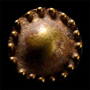 Western Asiatic Gold Shield Boss Pendant