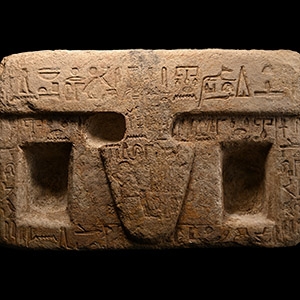 Egyptian Limestone Offering Table for Iny