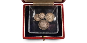 Great Britain. Saxe-Coburg-Gotha, Edward VII AR Maundy Money Set.
