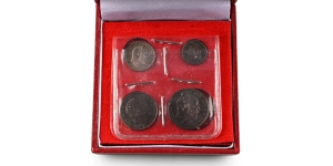 Great Britain. Saxe-Coburg-Gotha, Edward VII AR Maundy Money Set.