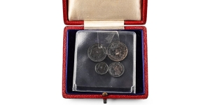 Great Britain. Saxe-Coburg-Gotha, Edward VII AR Maundy Money Set.
