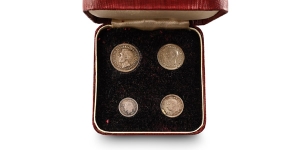 Great Britain. Windsor, George VI AR Maundy Money Set.