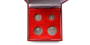 Great Britain. Windsor, George VI AR Maundy Money Set.