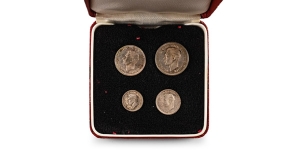 Great Britain. Windsor, George VI AR Maundy Money Set.