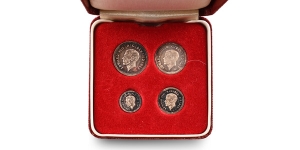 Great Britain. Windsor, Edward VIII AR Maundy Money Set.