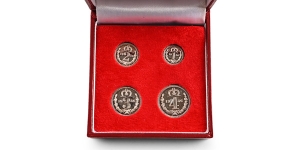 Great Britain. Windsor, Edward VIII AR Maundy Money Set.