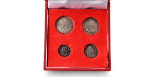 Great Britain. Stuart (Restored), Charles II AR Maundy Money Set.